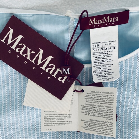 MAXMARA TOP - 100% COTTON - Picture 6 of 8